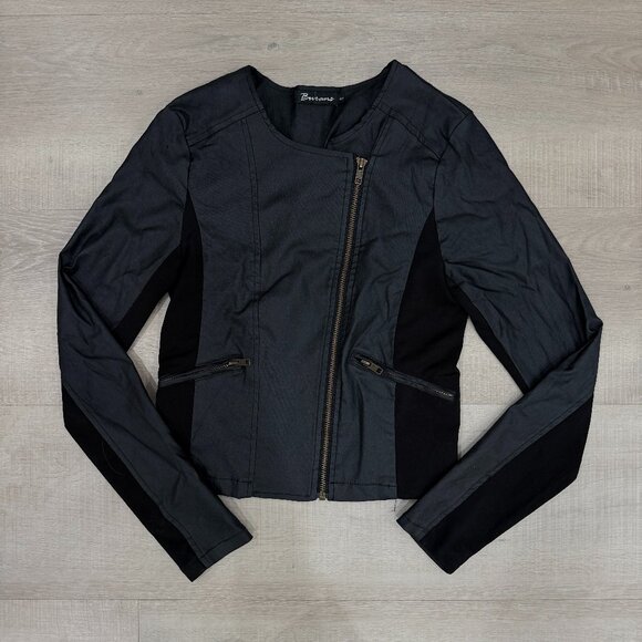 Jackets & Blazers - Panelled Moto Jacket